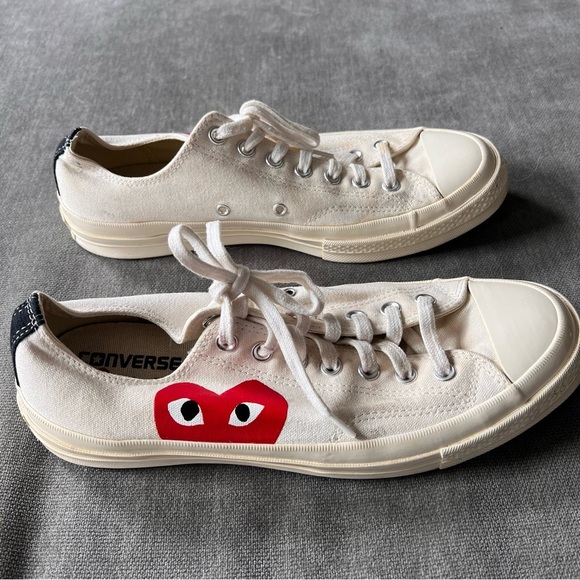 Comme des Garcons PLAY Other - Converse Comme De Garçons PLAY White Low Top Sneakers 10